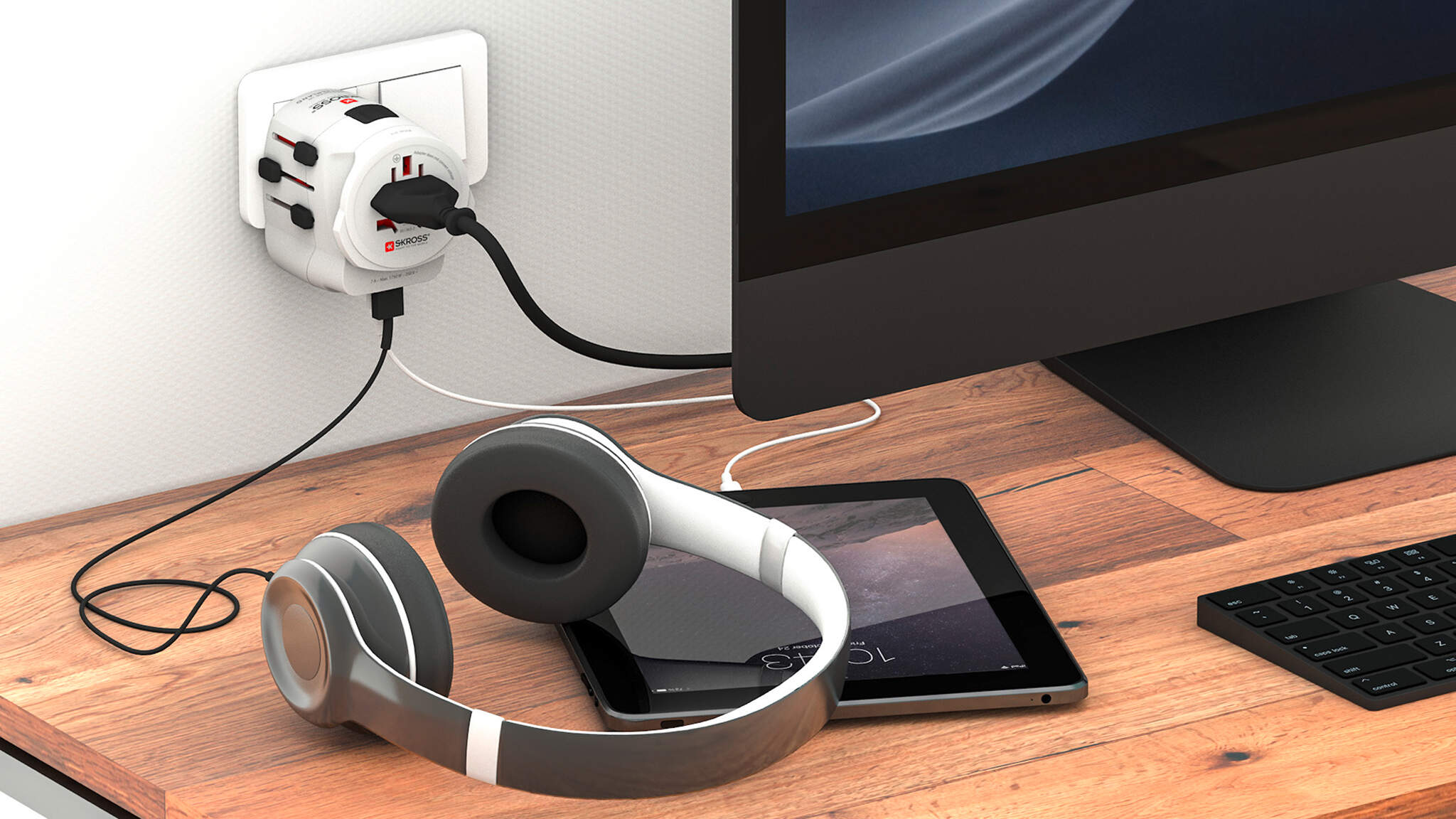 A travel adapter is at home anywhere in the world A travel adapter is at home anywhere in the world